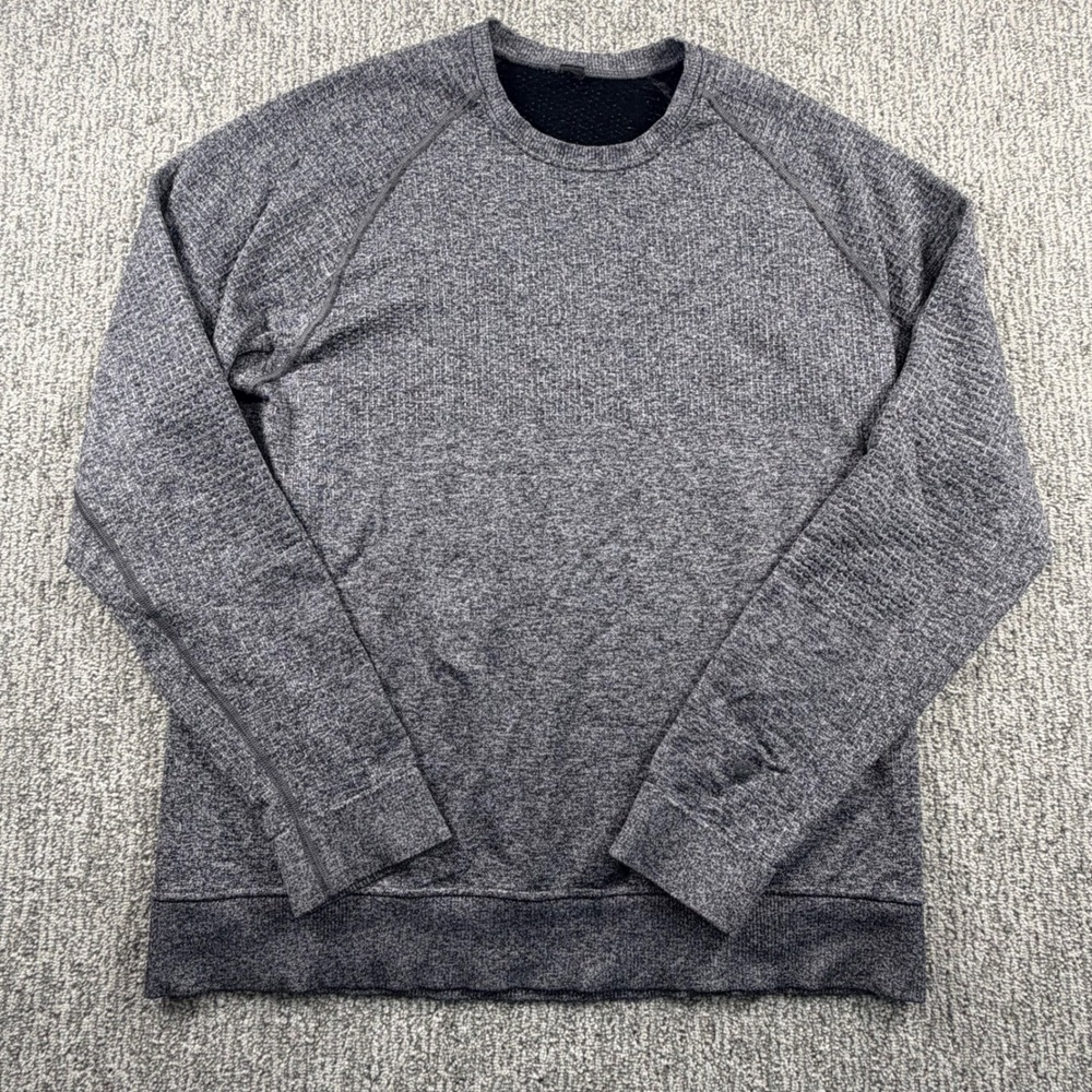 Lululemon Metal Vent Tech Pullover Mens XL Grey Long Sleeve Crewneck Sweatshirt